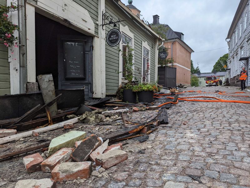 Det är en bedrövlig syn som möter Borgåborna på torsdagen.