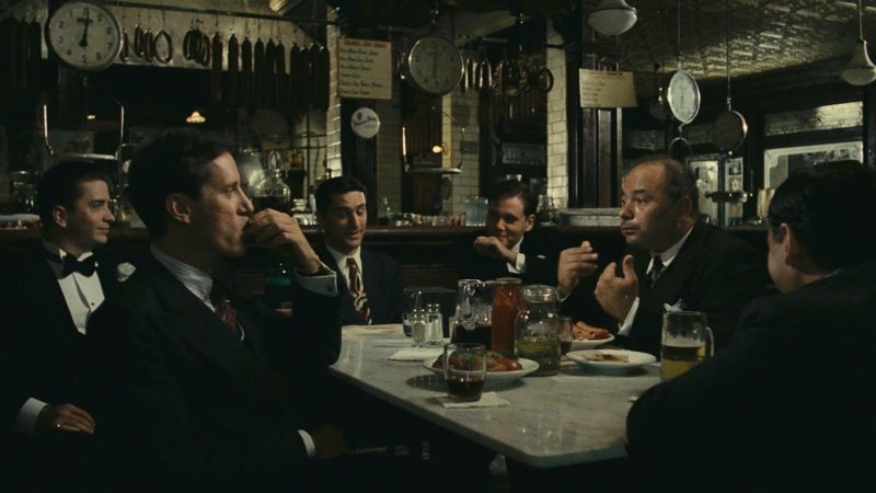 Once upon a time in America är en gangsterkrönika med bland andra Robert De Niro, James Woods, Darlanne Fleugel, Joe Pesci, och Danny Aiello.
