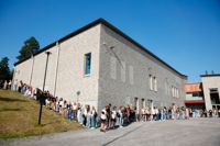 Skolfreden utlystes vid Strömborgska skolan under en ovanligt varm augustidag.
