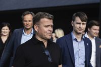 Samlingspartiets ordförande Petteri Orpo och Kai Mykkänen besökte också Bomarsunds fästning.