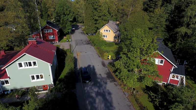 Personer som bor i småhus som värms med el förlorar mest. Den här bilden är tagen i Helsingforsstadsdelen Martas.