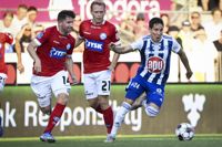 David Browne fixade segern för HJK med ett riktigt kanonskott. – Det var nog ett av de finaste, och viktigaste målen jag gjort. Jag fick en fin passning från Lucas Lingman, säger Browne om målet.