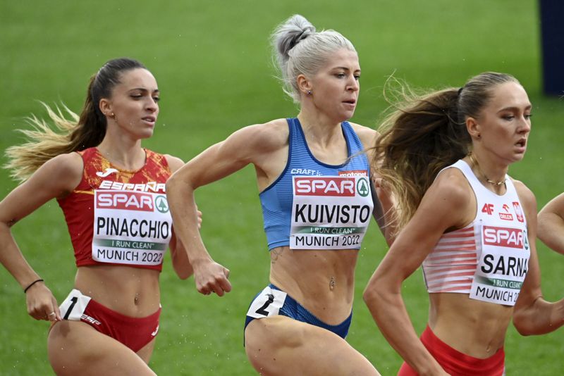 Sara Kuivisto missade knappt finalen i på 800 meter i EM.