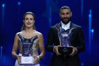 Alexia Putellas och Karim Benzema vann Uefas bästa spelare.