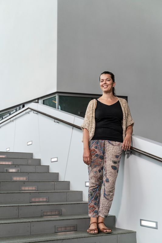 Ida Olsonen har tack vare studierna och sitt yrke spenderat många timmar i Musikhuset i Helsingfors. Ett tag jobbade hon också som guide i huset.