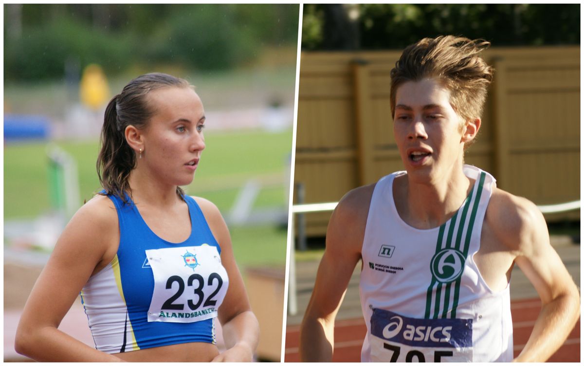Elin Mickos och Oscar Nyholm tog medalj i FM-tävlingarna i Vasa.
