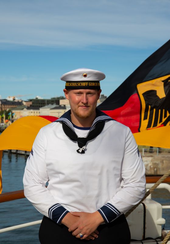 Marlon Mähl började sin utbildning i fjol. Efter seglatsen ska han till USA.