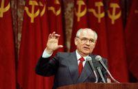 Sovjetunionens sista ledare Michail Gorbatjov blev 91 år gammal. Bilden togs då han höll tal i San Francisco den 5 juni 1990.