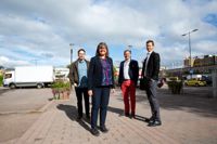 Mikko Nikkanen, Maija-Riitta Kontio, Fredrick von Schoultz och Dan Mollgren arbetar nu med delgeneralplanen och hur Borgåborna ska delta i projektet.