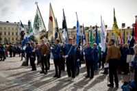 Scoutparaden ordnades i söndags för första gången sedan 2017.
