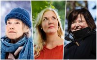 Merete Mazzarella, Johanna Holmström och Sabine Forsblom hör till höstens gäster i Lovisa bokcafé.