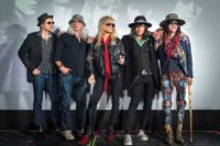 Hanoi Rocks medlemmar träffades igen efter en lång paus. Från vänster: Nasty Suicide, Gyp Casino, Michael Monroe, Sami Yaffa och Andy McCoy
