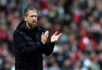 Förre Östersundstränaren Graham Potter, som skulle lett Chelsea för första gången på lördagen, får vänta på sin debut. Arkivbild.