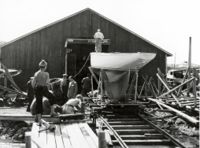 Wilenius båtvarv, bilden från 1947.