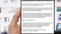 Skärmdump från Svenska yles instagramkonto.