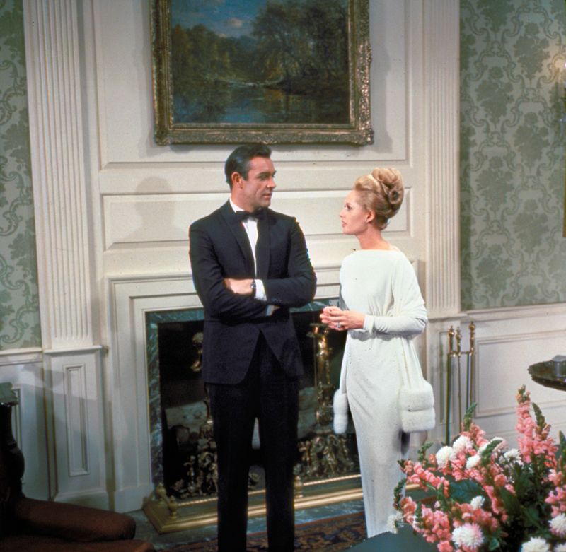 Sean Connery och Tippi Hedren i Marnie på farlig stig.