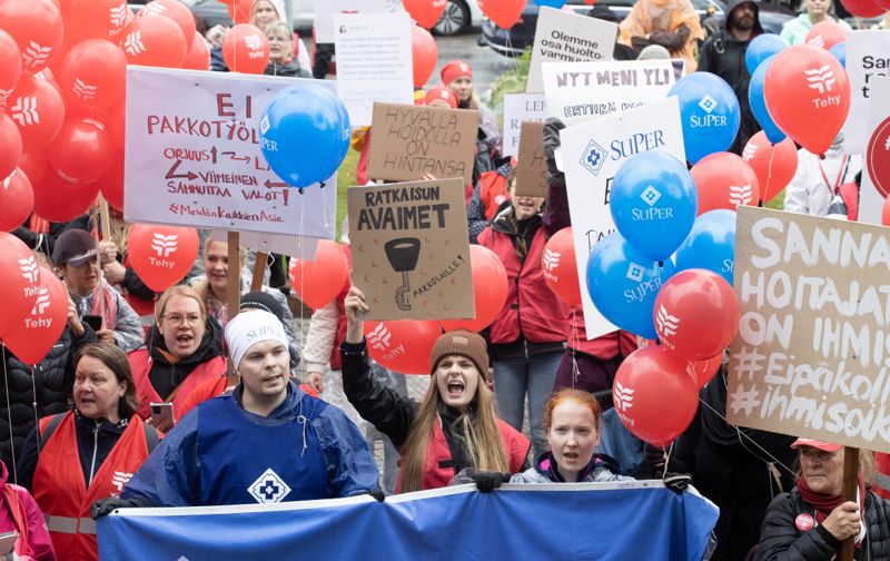Demonstranterna protesterade mot patientsäkerhetslagen.