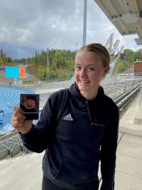 Saimi Lupala tog FM-brons på söndagen.