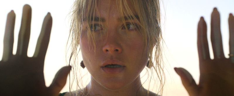 Florence Pugh som hemmafrun som ställs inför frågan vad som egentligen pågår i paradiset?