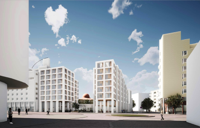 Radisson Blu Royal Hotels nya tillbyggnader i Kampen på Runebergsgatan 2 sedda från Bilhuset.