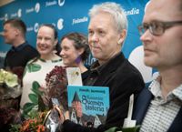 Arkivbild från 2017 när Mauri Kunnas, med närmare fyra decennier som barnboksförfattare och illustratör, nominerades för första gången till Finlandia Junior-priset, för boken Koiramäen Suomen historia.