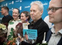 Arkivbild från 2017 när Mauri Kunnas, med närmare fyra decennier som barnboksförfattare och illustratör, nominerades för första gången till Finlandia Junior-priset, för boken Koiramäen Suomen historia.