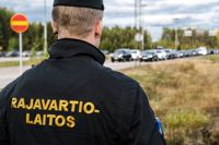 De senaste dagarna har antalet personer som passerat den finsk-ryska gränsen ökat. Bilden är tagen torsdagen den 22 september 2022.