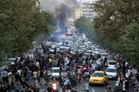 Protester i Teheran.