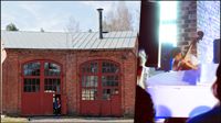 Lokstallen fungerade väl som konsertställe.
