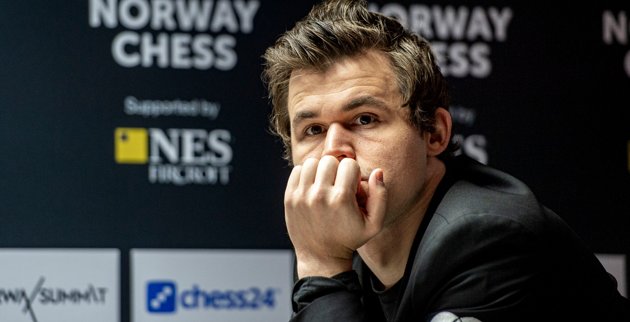 Magnus Carlsen anklagar Hans Niemann. Arkivbild.