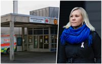 Elin Blomqvist-Valtonen (SFP) arrangerar en demonstration mot HUS planer för Borgå sjukhus.