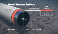 Bilden visar hur rören i Nord Stream 2 är konstruerade.
