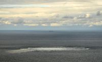 Bilden visar en av fyra gasläckor som uppdagades på Nord Stream-gasledningarna i slutet av september. Nu har läckaget upphört och Expressen har filmat rören med undervattensdrönare.