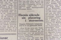 Västra Nyland den 27 september 1932 efter att EIF hade säkrat sitt avancemang till landets högsta serie. 