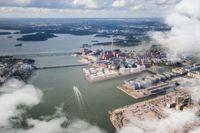 De planerade flytande bostäderna av företaget Floating flats vid Märaholmskajen, Gräsviken.