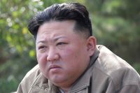 Kim Jong-Un i en bild från nordkoreanska regeringen.