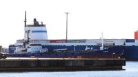 Det olycksdrabbade fartyget Scorpion åkte vidare från Hangö på onsdag kväll.