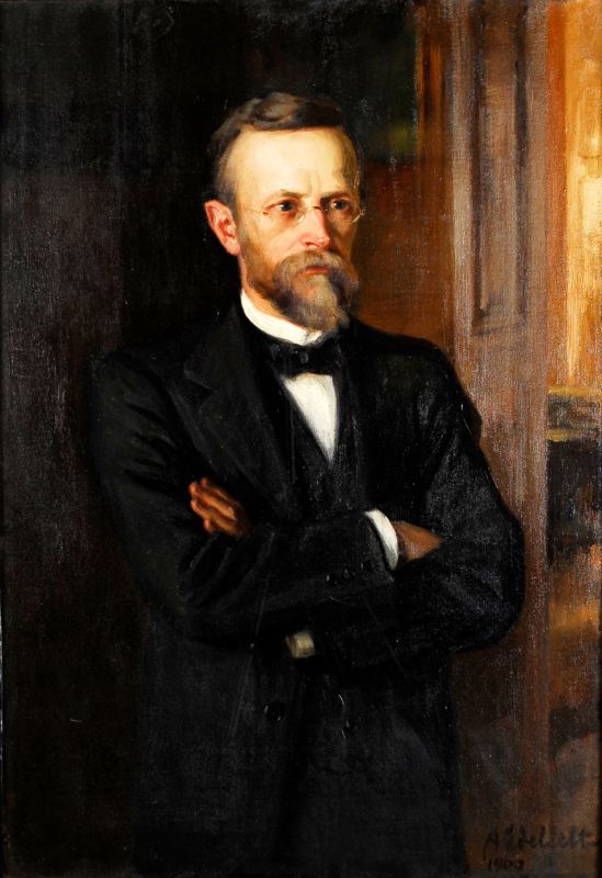 Porträtt av Axel Lille som målades av Albert Edelfelt år 1900. Porträttet finns i festsalen på Nylands nation där Lille var kurator för Nyländska avdelningen som nationen hette vid den här tiden. Porträttet målades hemma hos Lille i Enen. Bakgrunden är panelen i öppningen mellan salongen och matsalen.