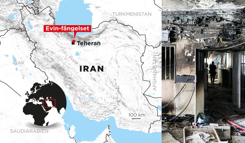 Fängelset ligger i huvudstaden Teheran.