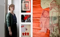Ukrainska konstnären Maria Leonova har låtit sig fascineras av Finland. Hon skapar i residenset Art in Lov i Lovisa fram till årsskiftet. De här verken gjorde hon i våras när hon befann sig i Polen.