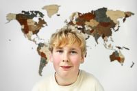 Jonatan Hokka representerade Finland på barnens generalförsamling i Billund, Danmark i september.