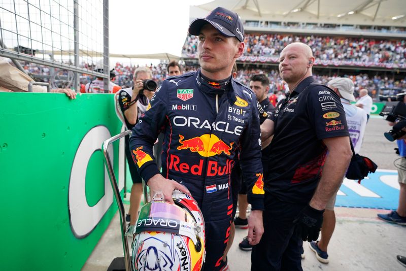 Red Bull-föraren Max Verstappen i samband med USA:s Grand Prix.