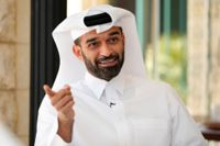 Hassan al-Thawadi, generalsekreterare i Qatars organisationskommitté, uppskattar att antalet döda migrantarbetare är 400–500. Arkivbild.