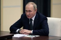 Rysslands president Vladimir Putin på en färsk bild som distribuerats av den statliga nyhetsbyrån Sputnik.