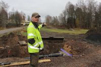 Här gick vargen. Markus Taube såg en varg i Tenala, bara ett stenkast från centrum.