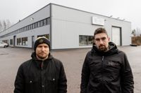 Gymmet Kraftverk i Borgå tvingas ut ur sina lokaler. Ägaren Joni Rönneberg och anställde Benjamin Lemberg.