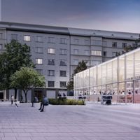 En fantombild av Tölö torg.