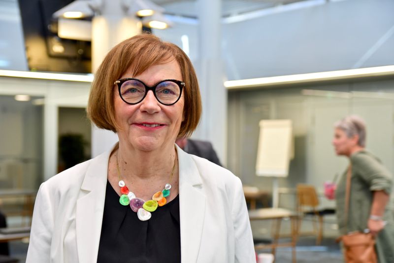 Gun Oker-Blom på FSL:s seminarium i augusti 2021.