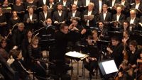 Jonas Rannila dirigerade bland andra Manifestum, Helsingfors filharmoniska kör och Pori Sinfonietta i Tempelplatsens kyrka.