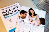 Företaget lämnade efter sig broschyrer med försäljarens anteckningar.
